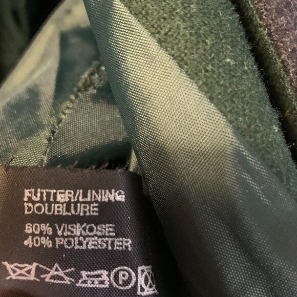 Eduard Kettner Lodenfrey Women's Hooded Jacket Size 2XL Cinched Waist Wool Blend - Picture 8 of 9